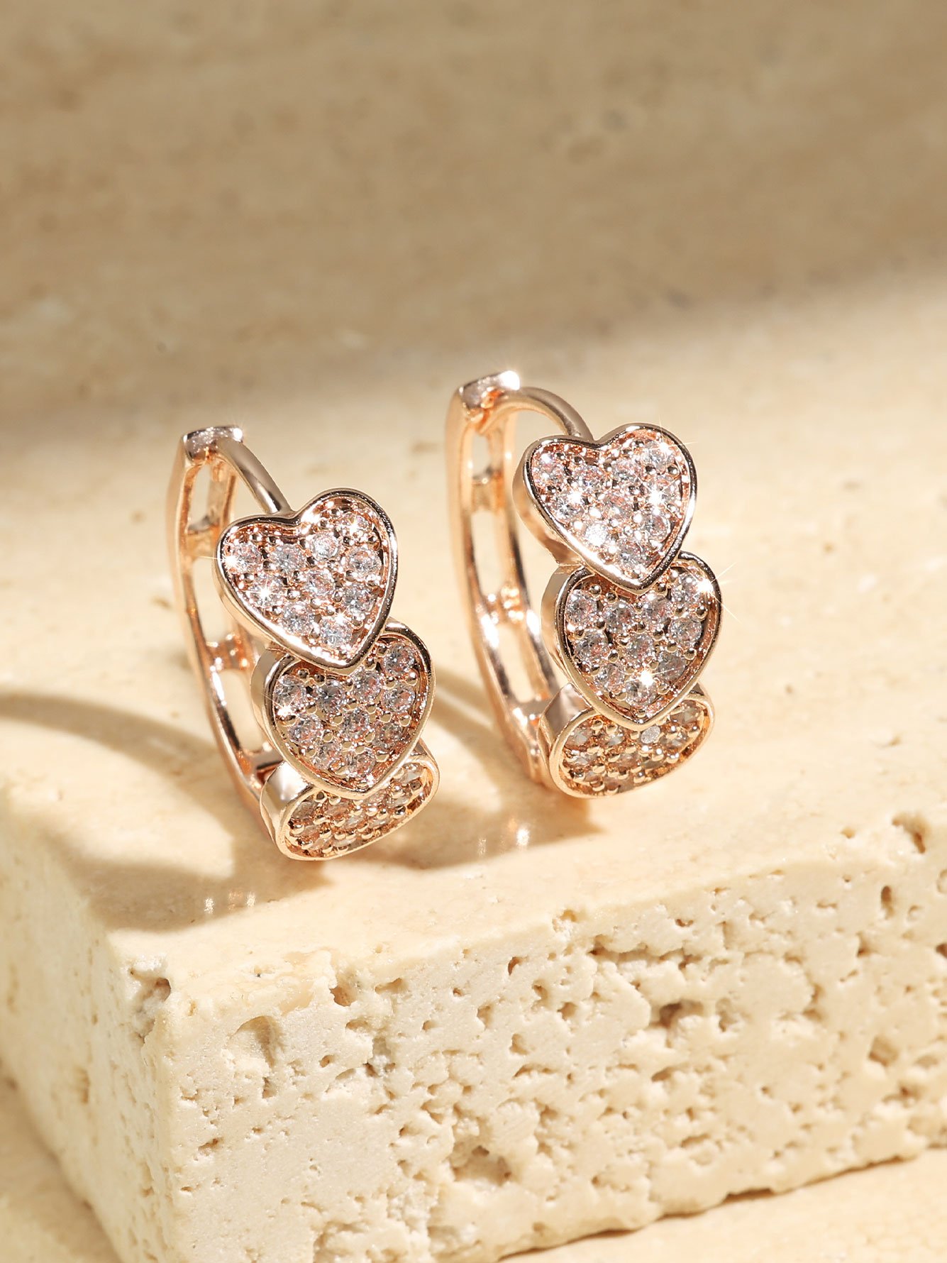 Pink Texture Earrings