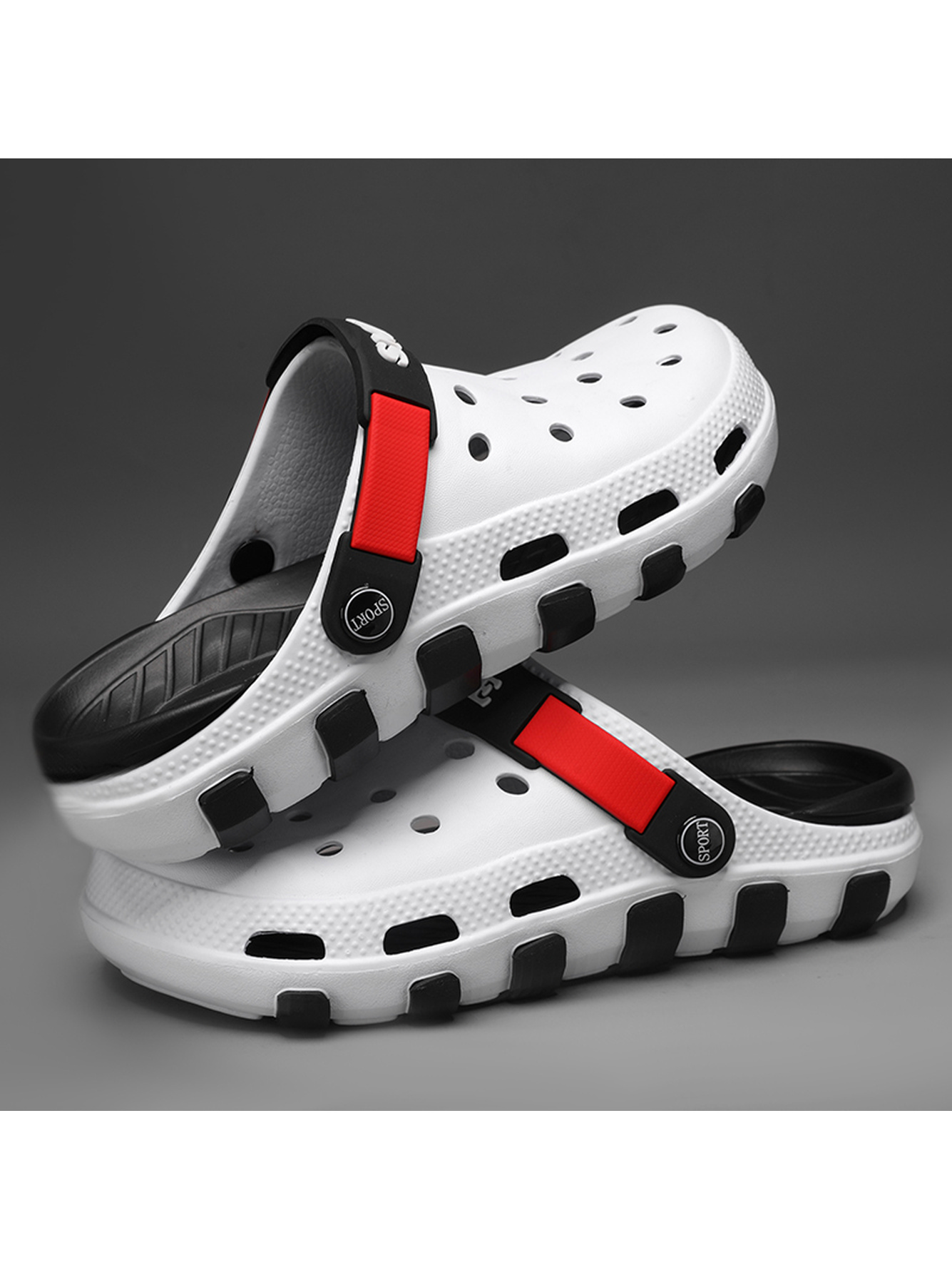White Plain Slip Clogs
