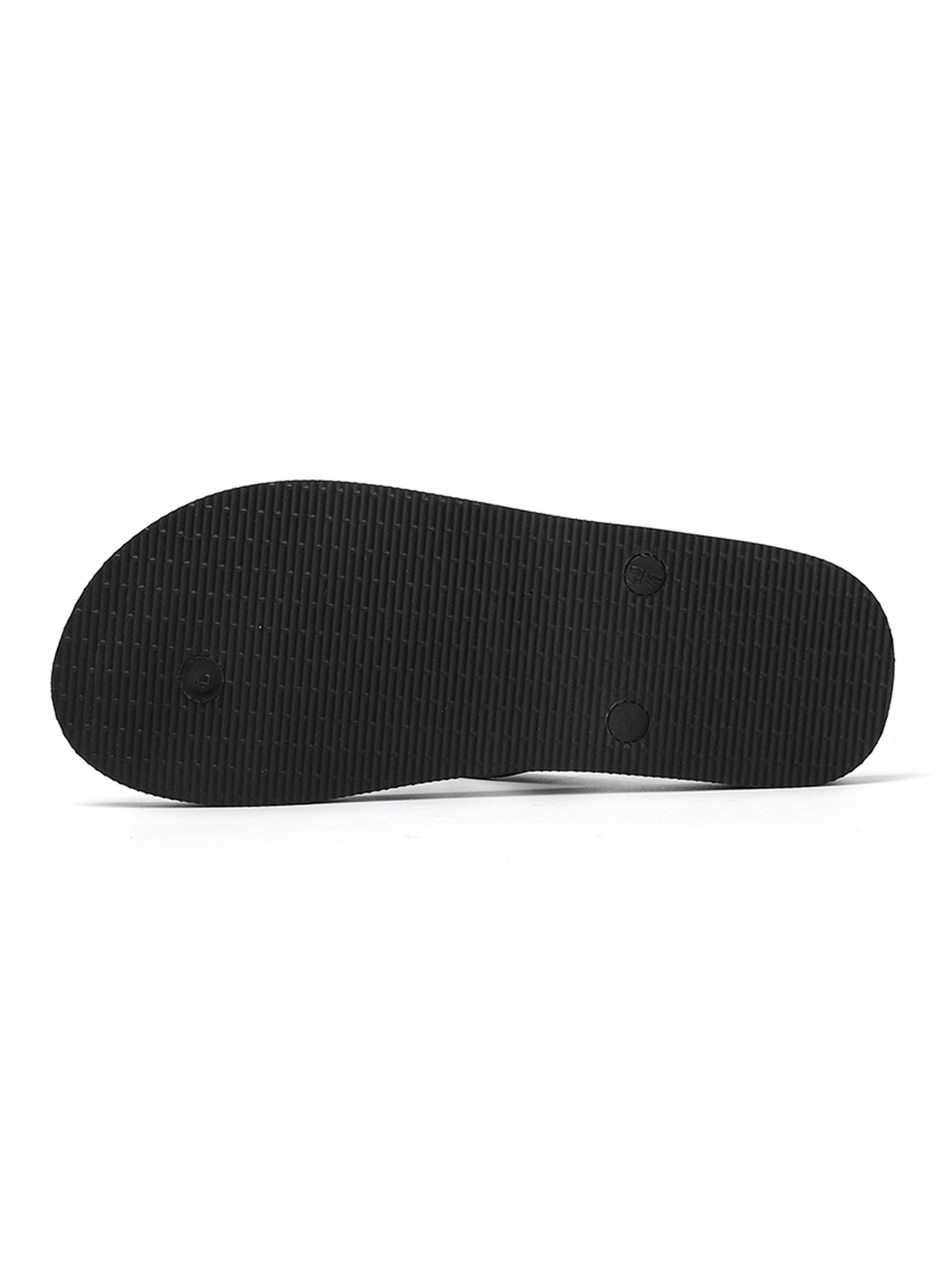Black Plain Slip On Flip Flop