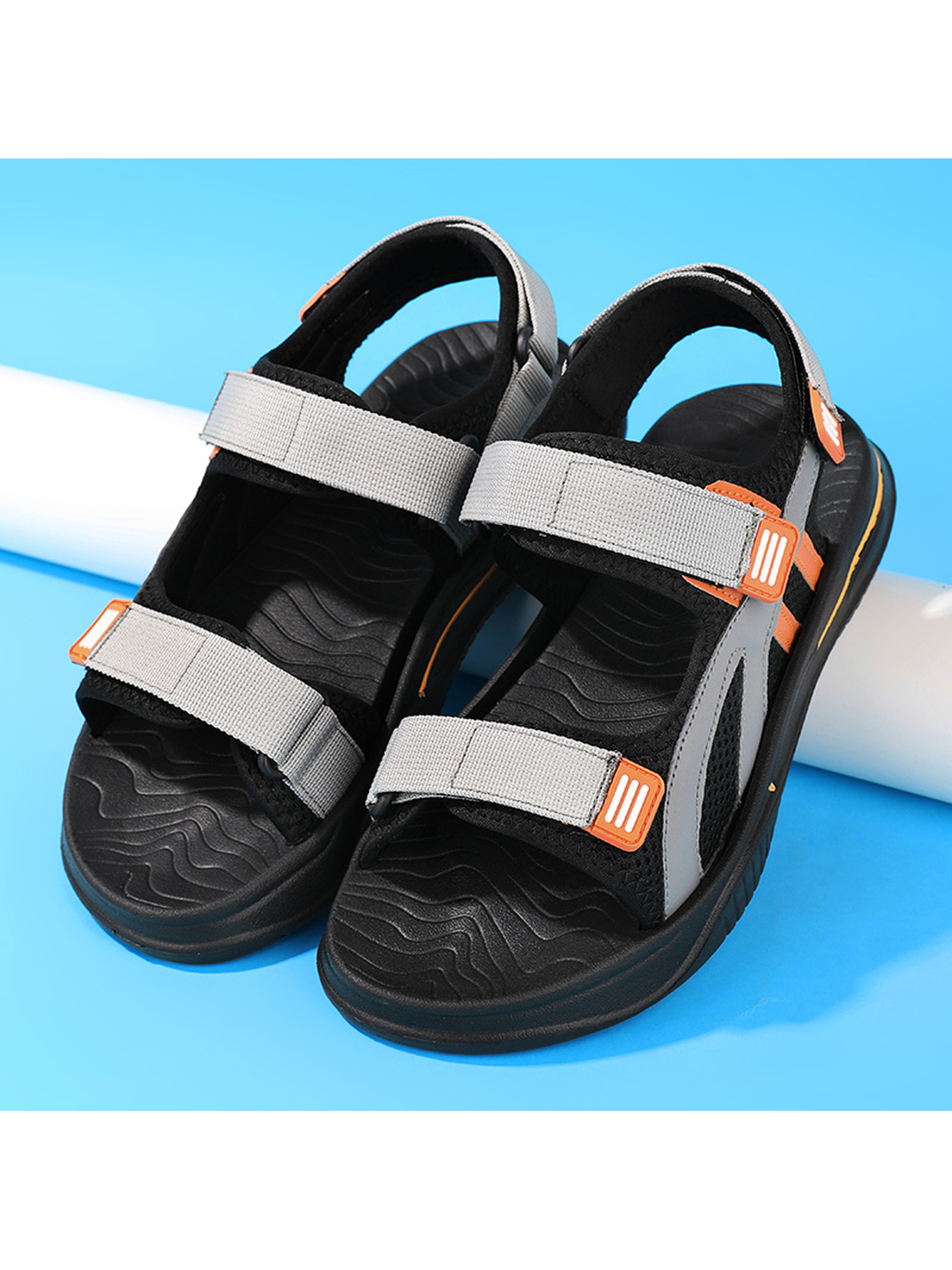 Multi Plain Velcro Sandals
