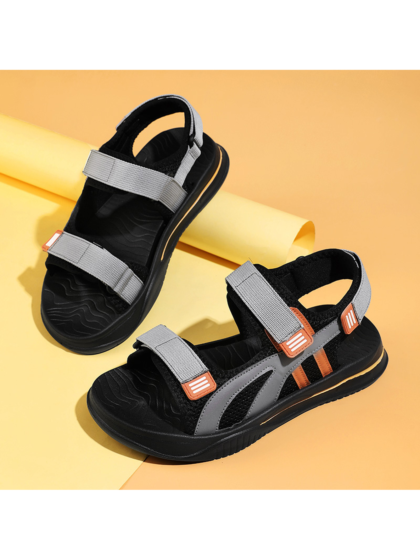Multi Plain Velcro Sandals