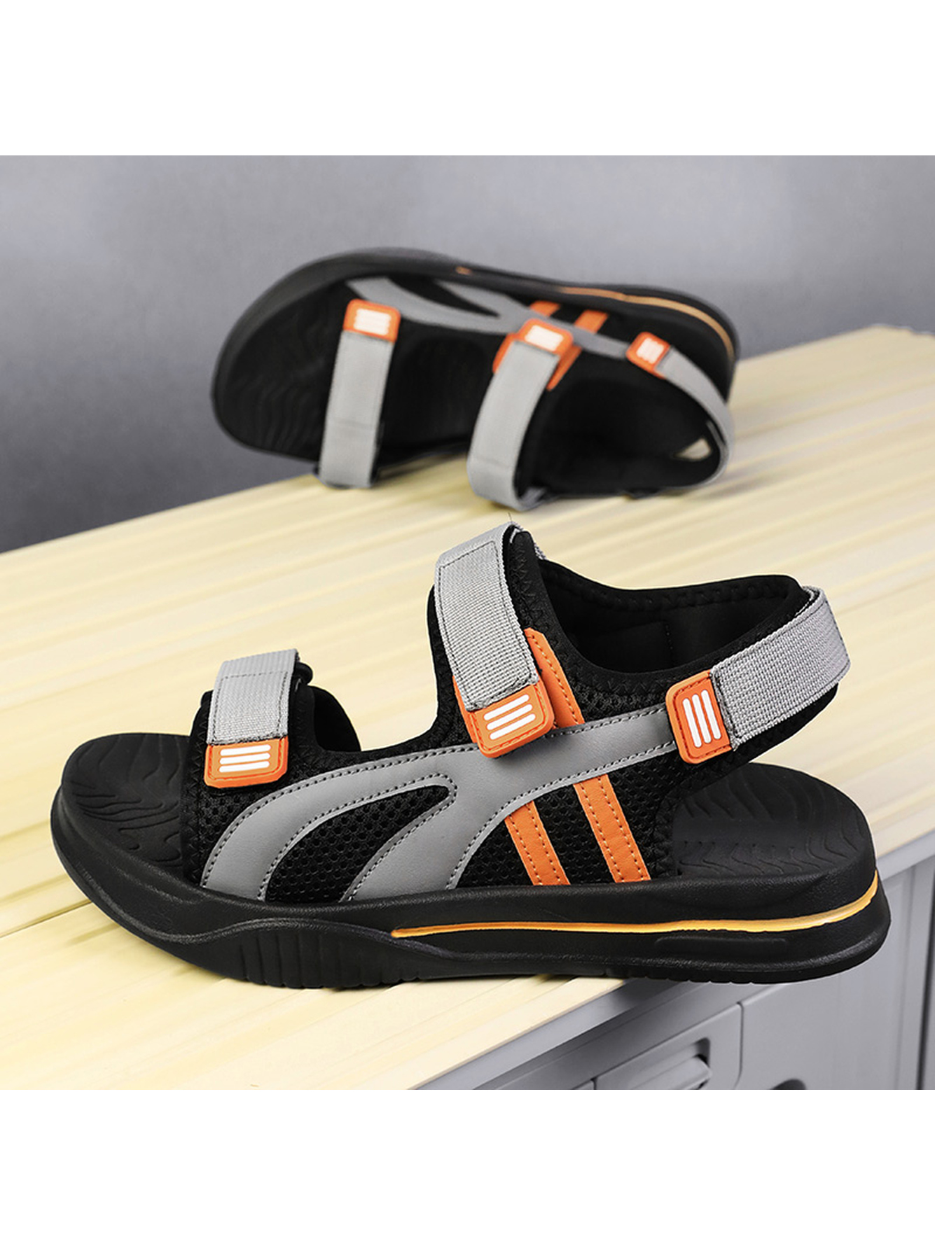 Multi Plain Velcro Sandals