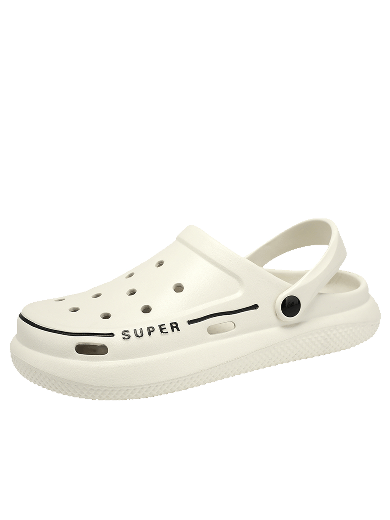 Off White Plain Slip On