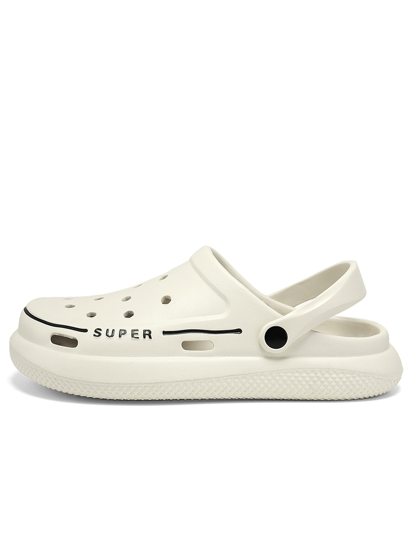 Off White Plain Slip On