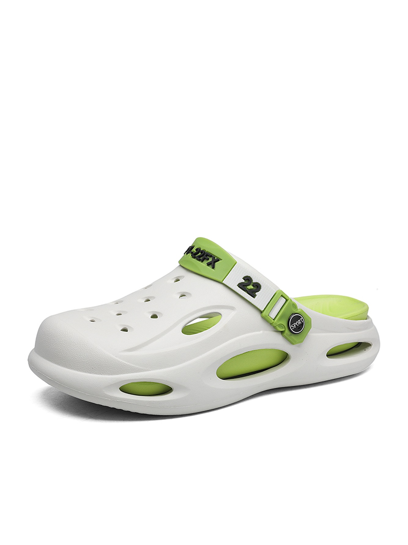 White Plain Slip On Sandals