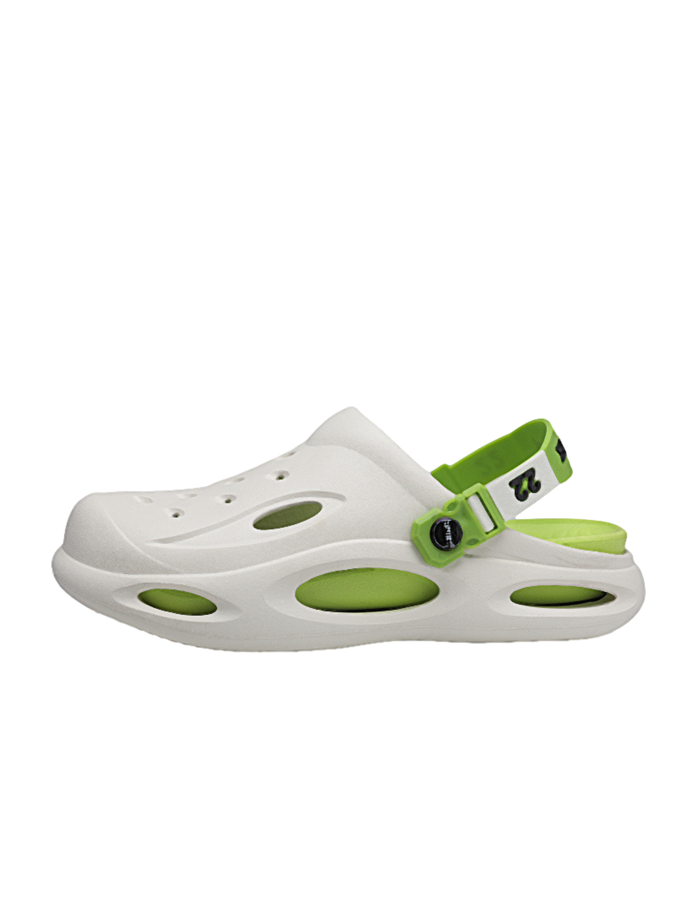 White Plain Slip On Sandals