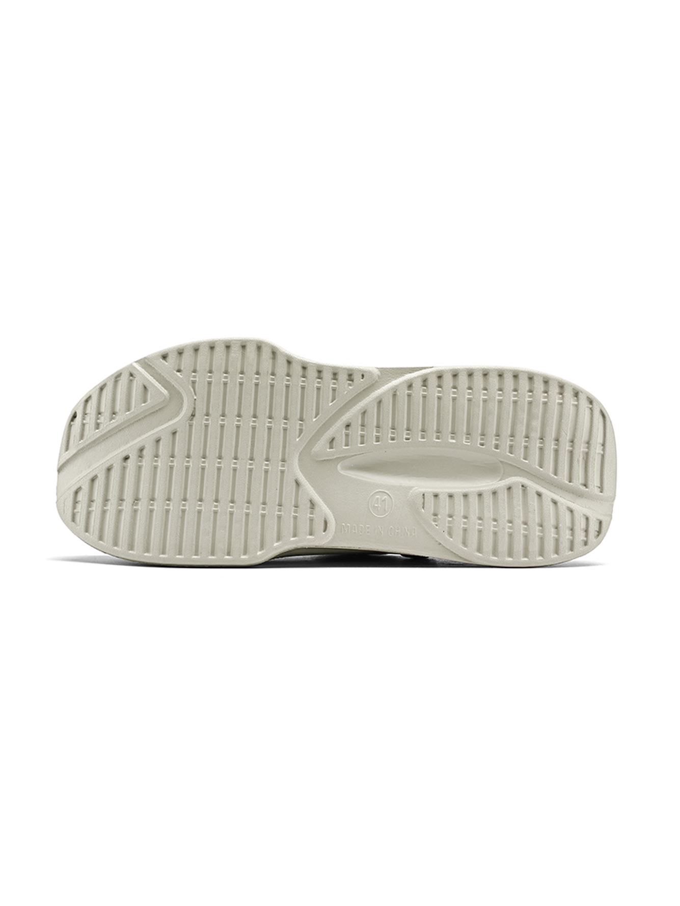 Grey Plain Slip On Sandals