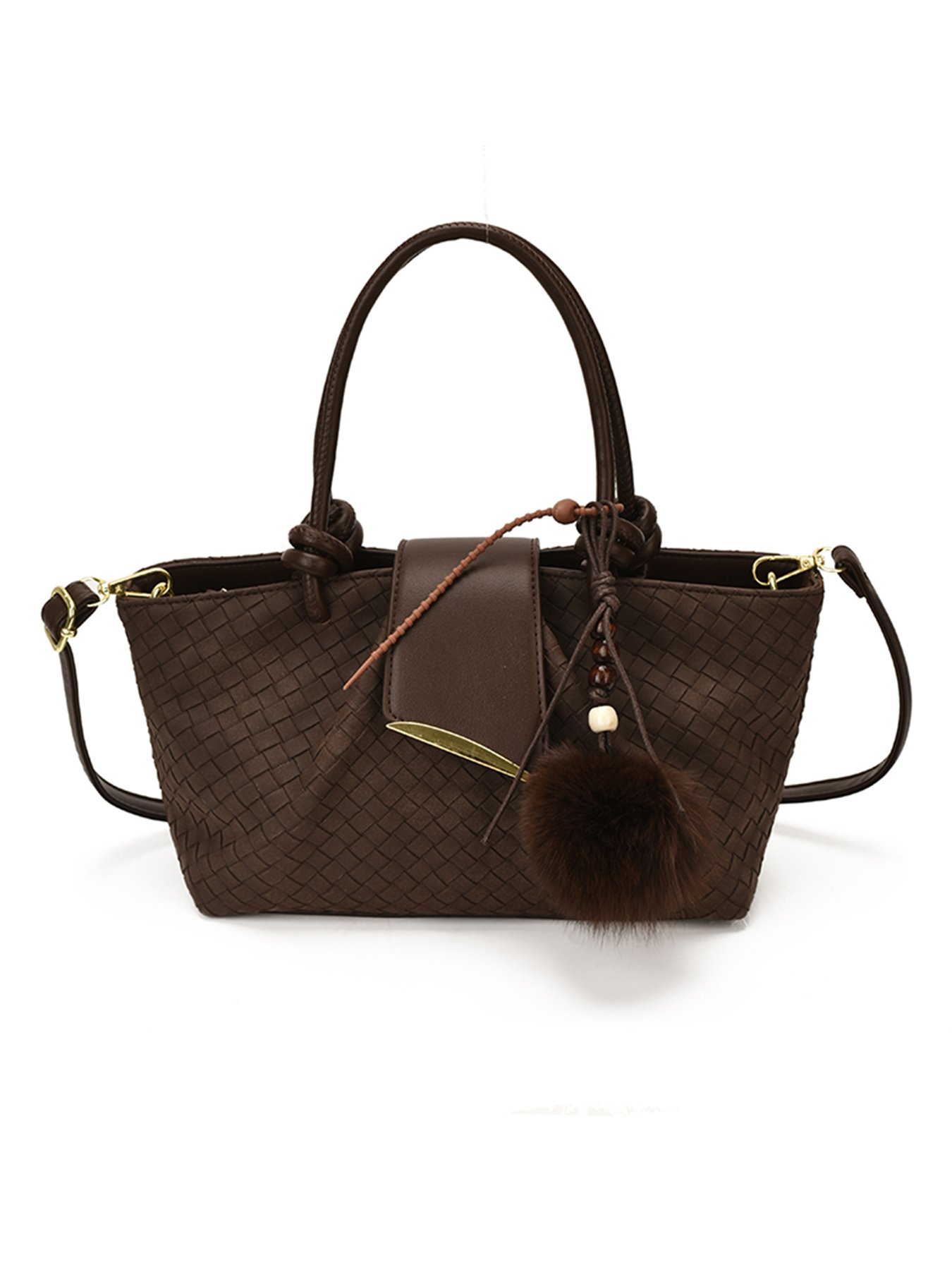 Large capacity handbag tote bag with a keychain