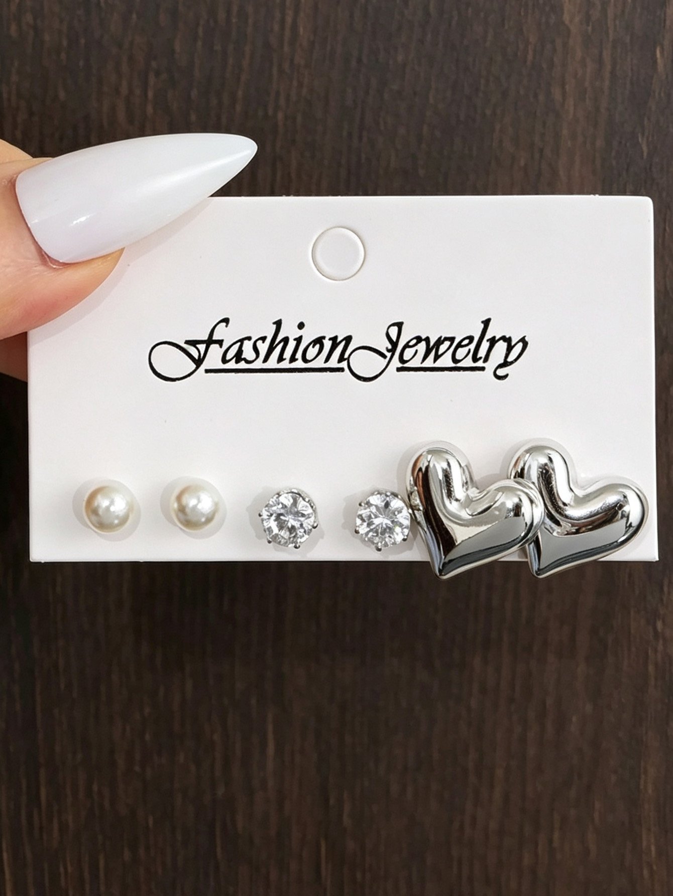 3Pairs solid interesting earring set