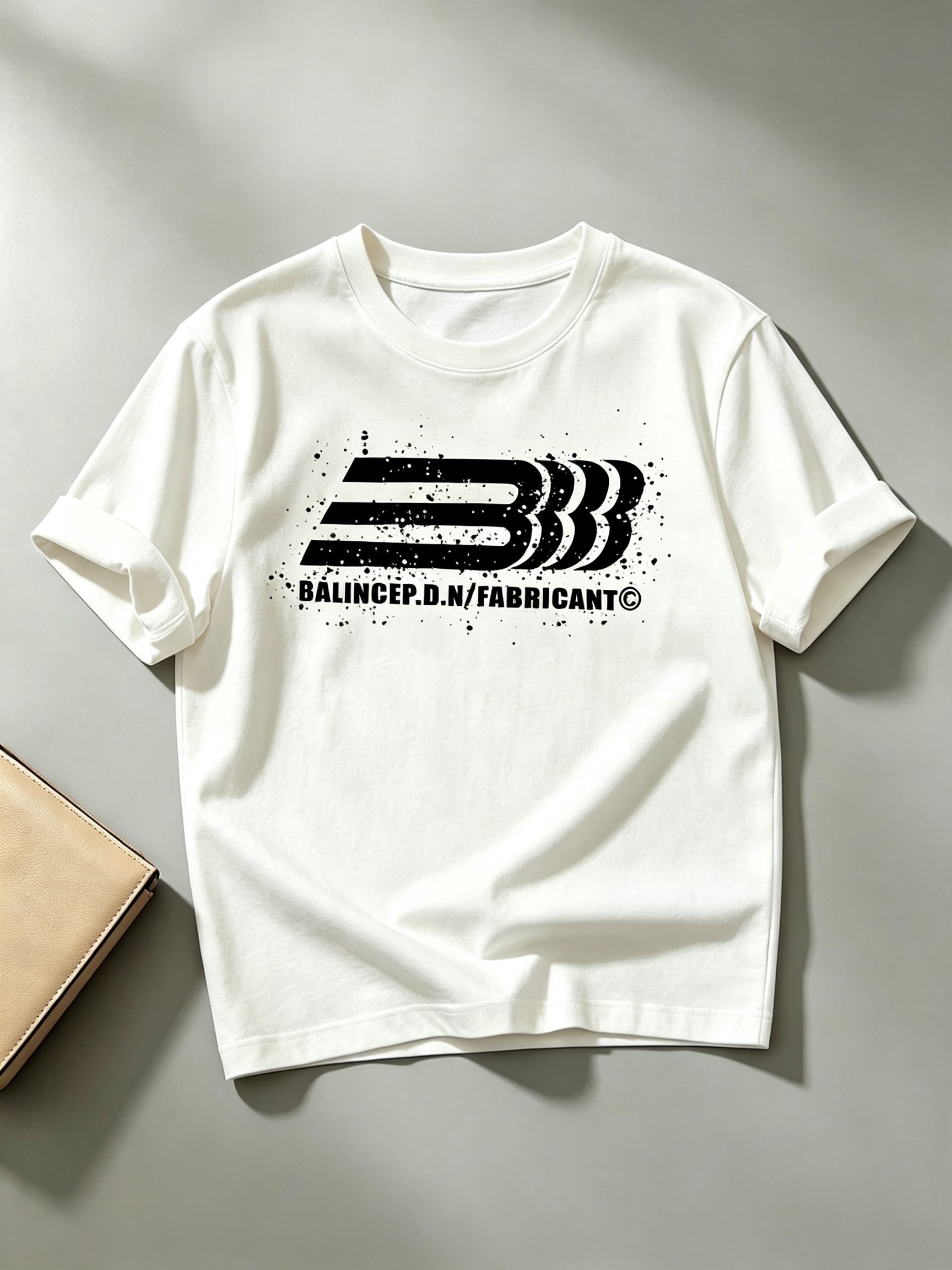 White Printed Round Neck Regular T-Shirt