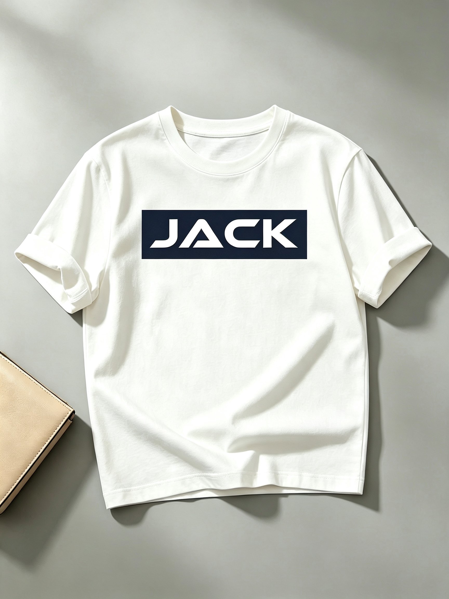 White Printed Round Neck Regular T-Shirt