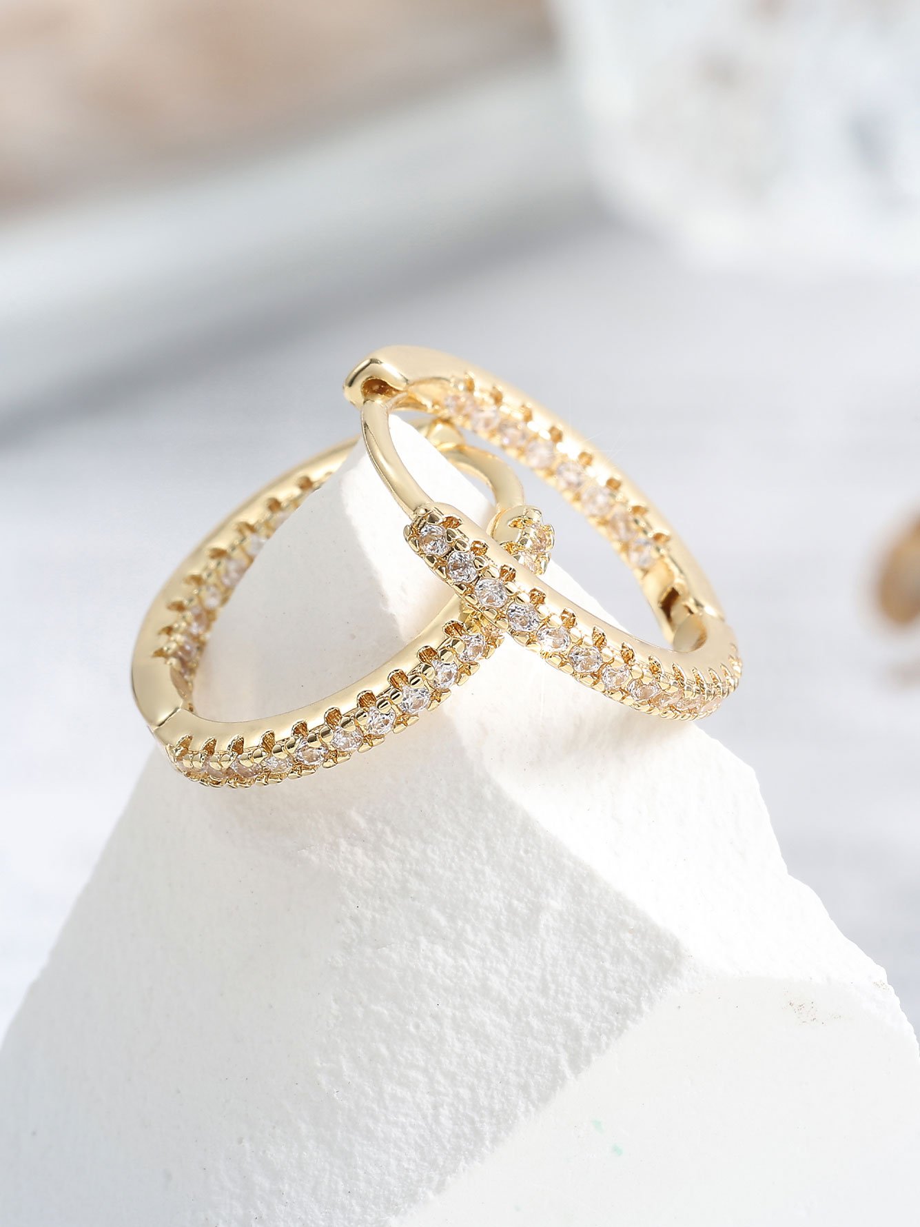 Gold Plain Earrings