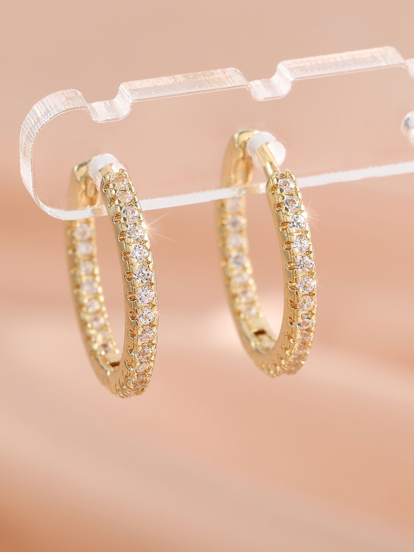 Gold Plain Earrings