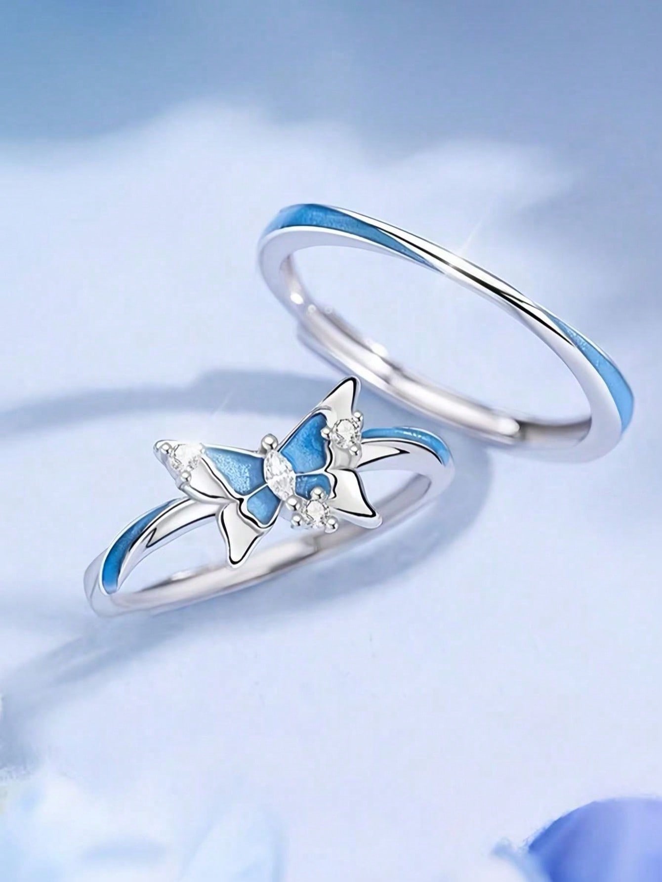 Silver Set of 2 Ring