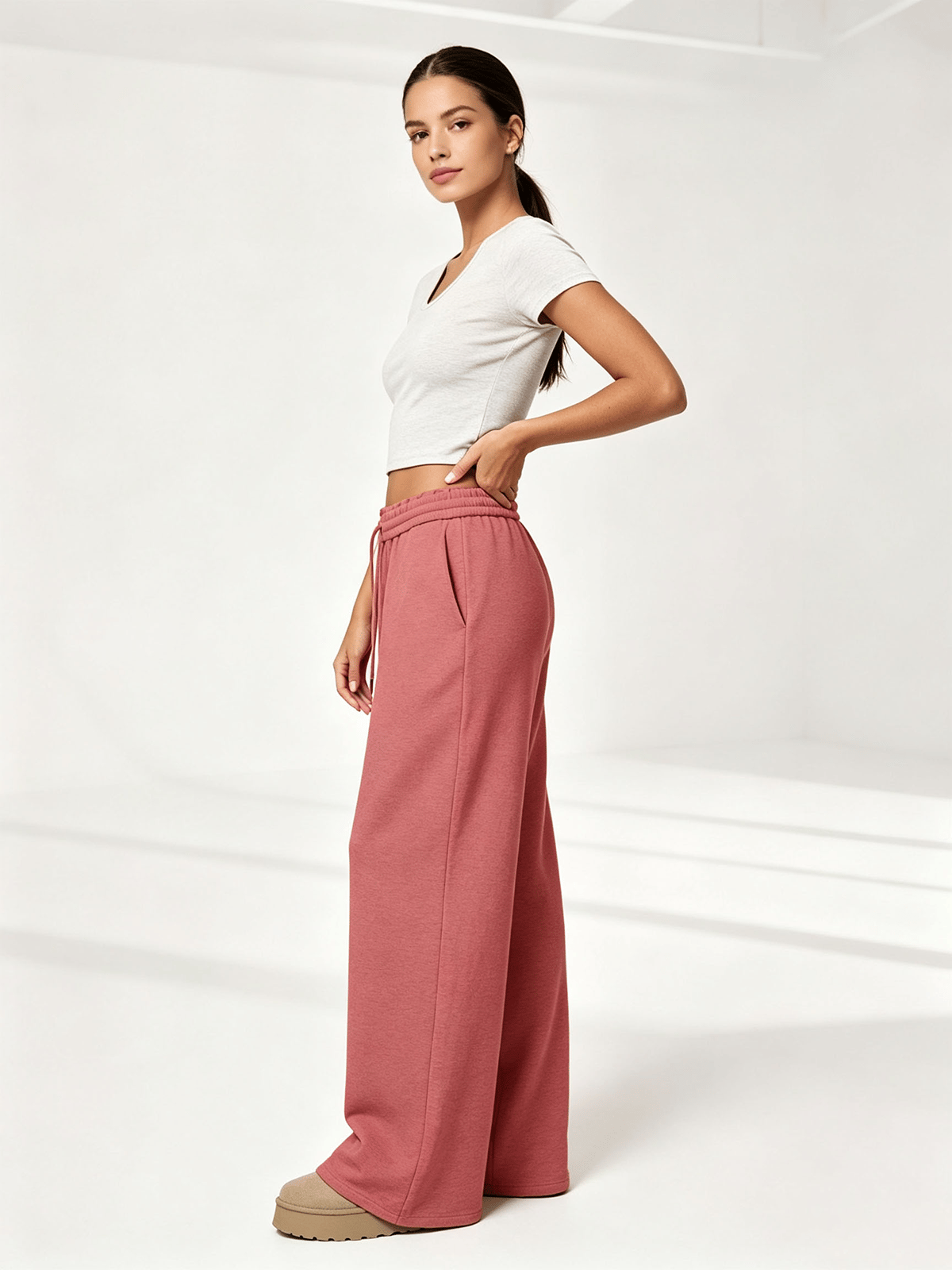 Rust Solid Regular Trousers
