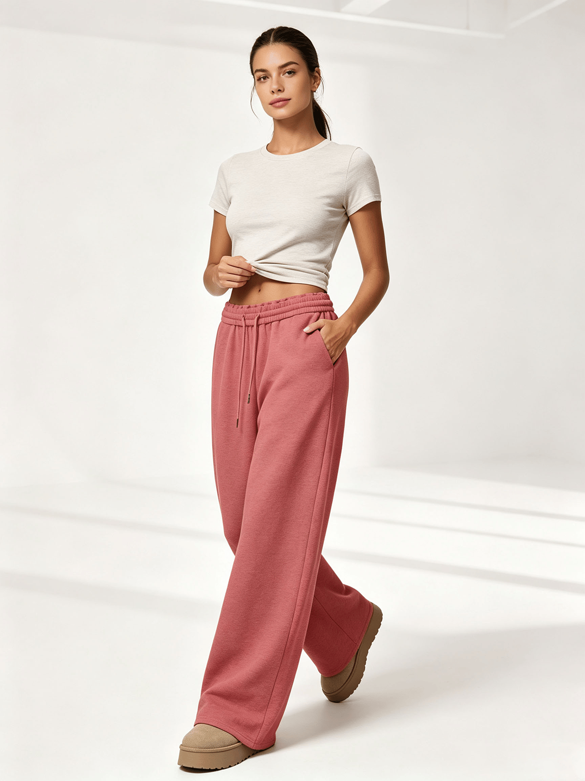 Rust Solid Regular Trousers