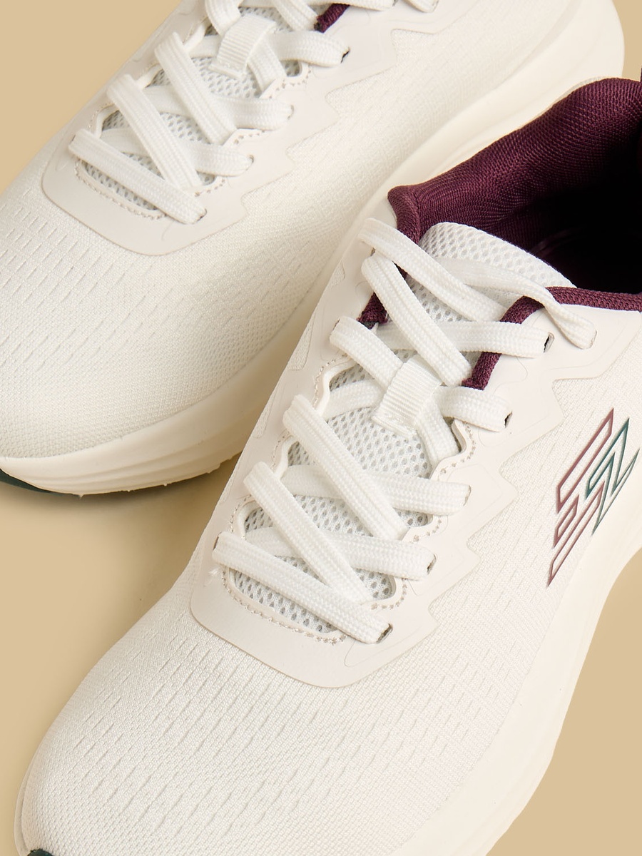 Panelled Lace-Up Sports Shoes