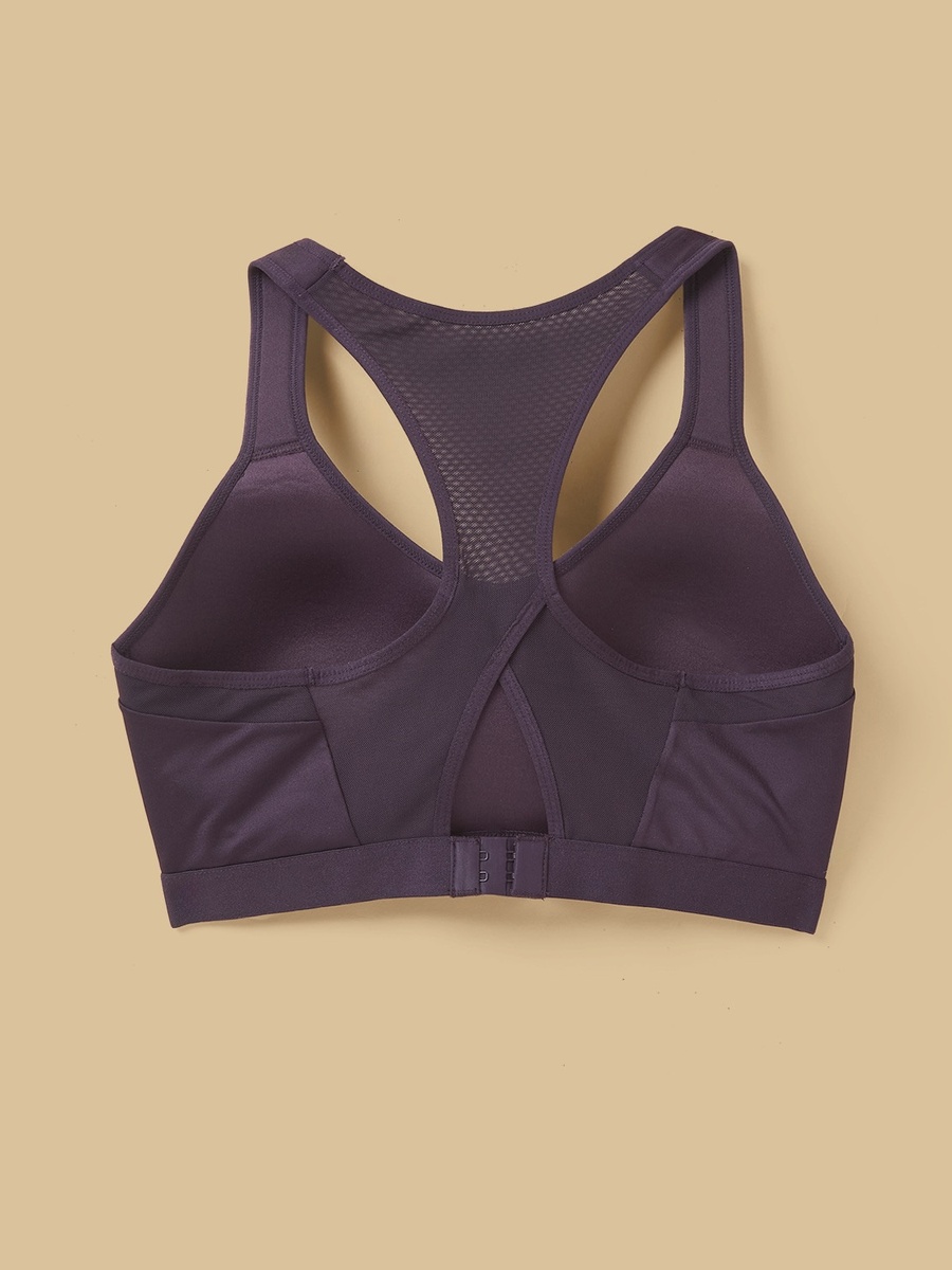 Mesh Detail High Support Racerback Sports Bra