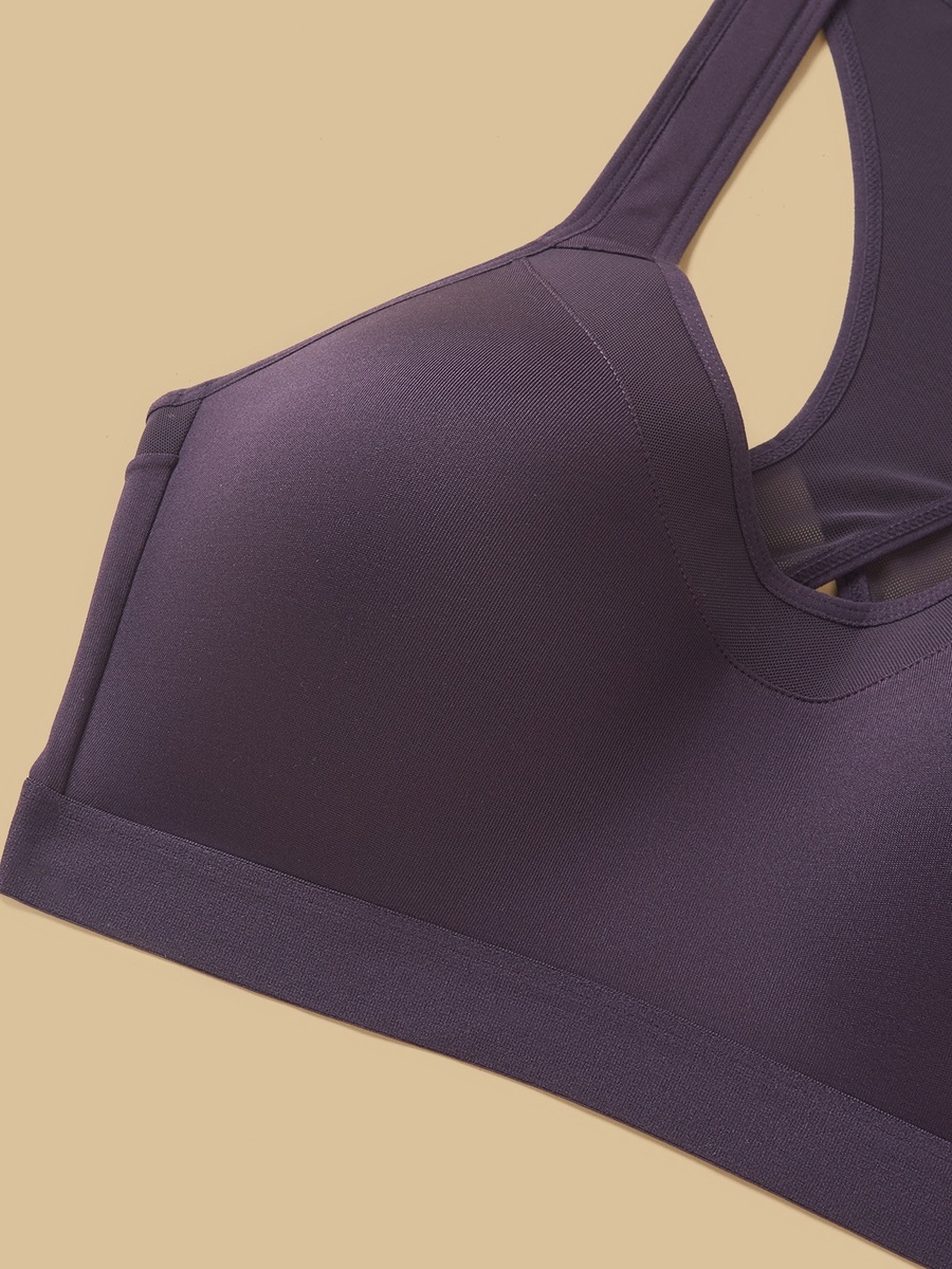 Mesh Detail High Support Racerback Sports Bra