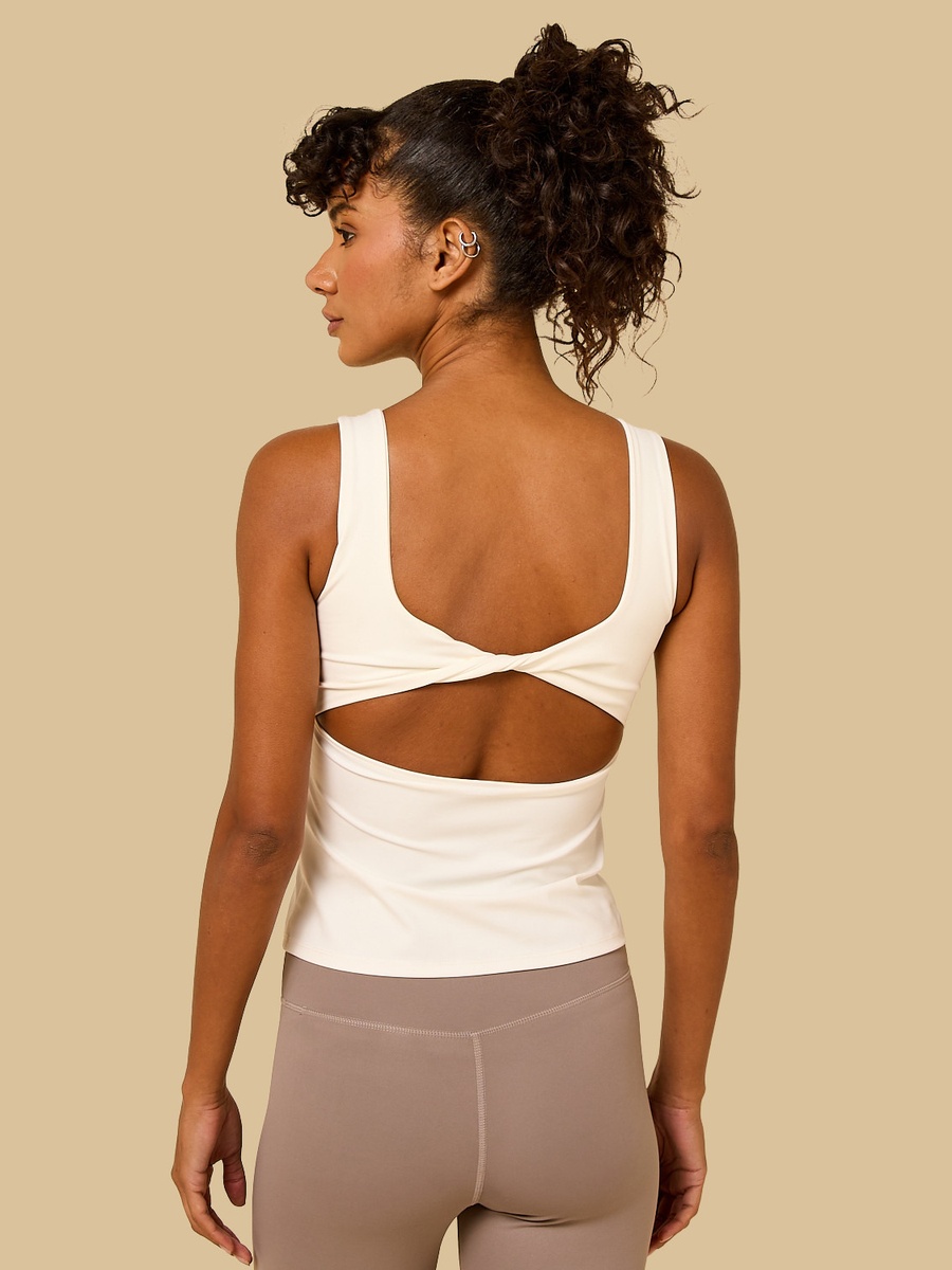 Twist Back Cutout Bra Vest