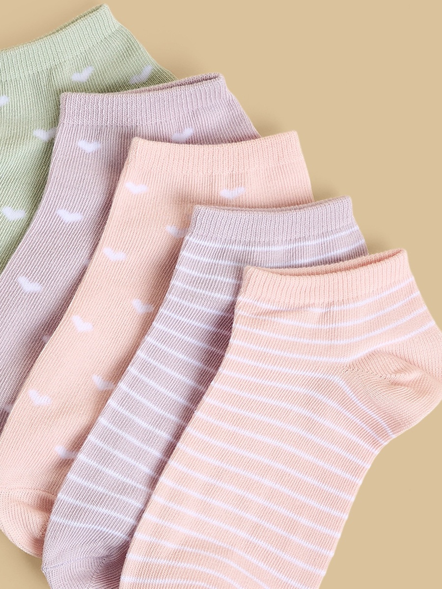 Pack of 5 - Printed Calf Length Socks