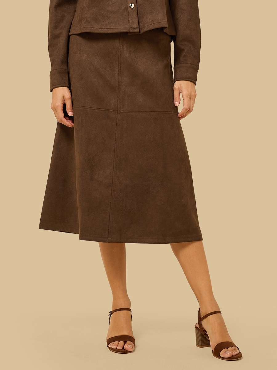 Panelled A-Line Skirt