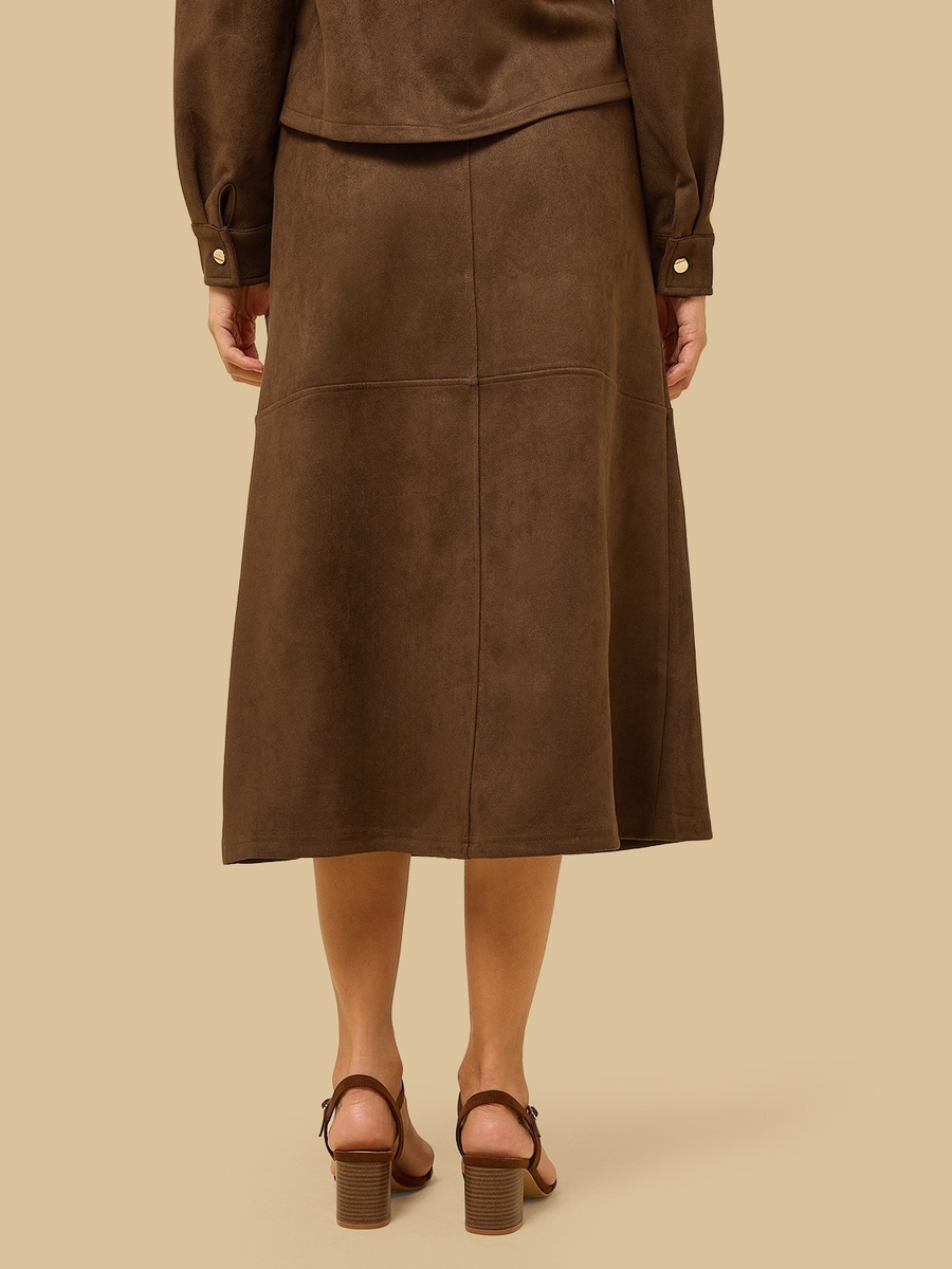 Panelled A-Line Skirt