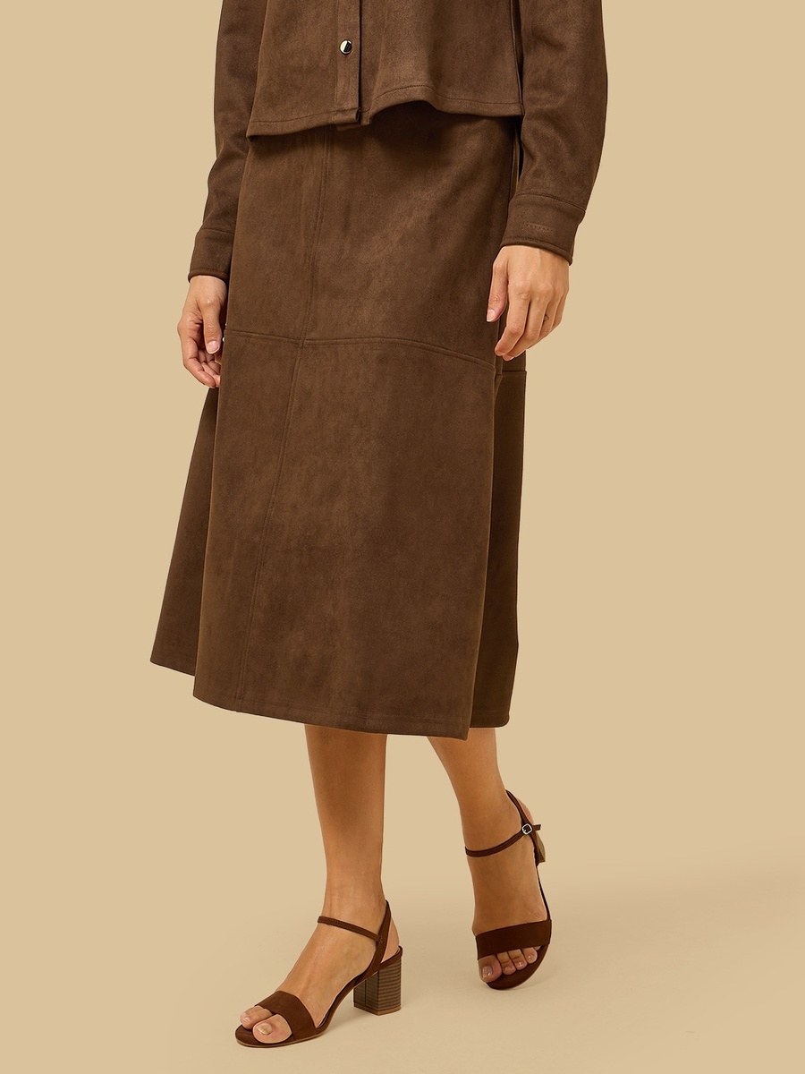 Panelled A-Line Skirt