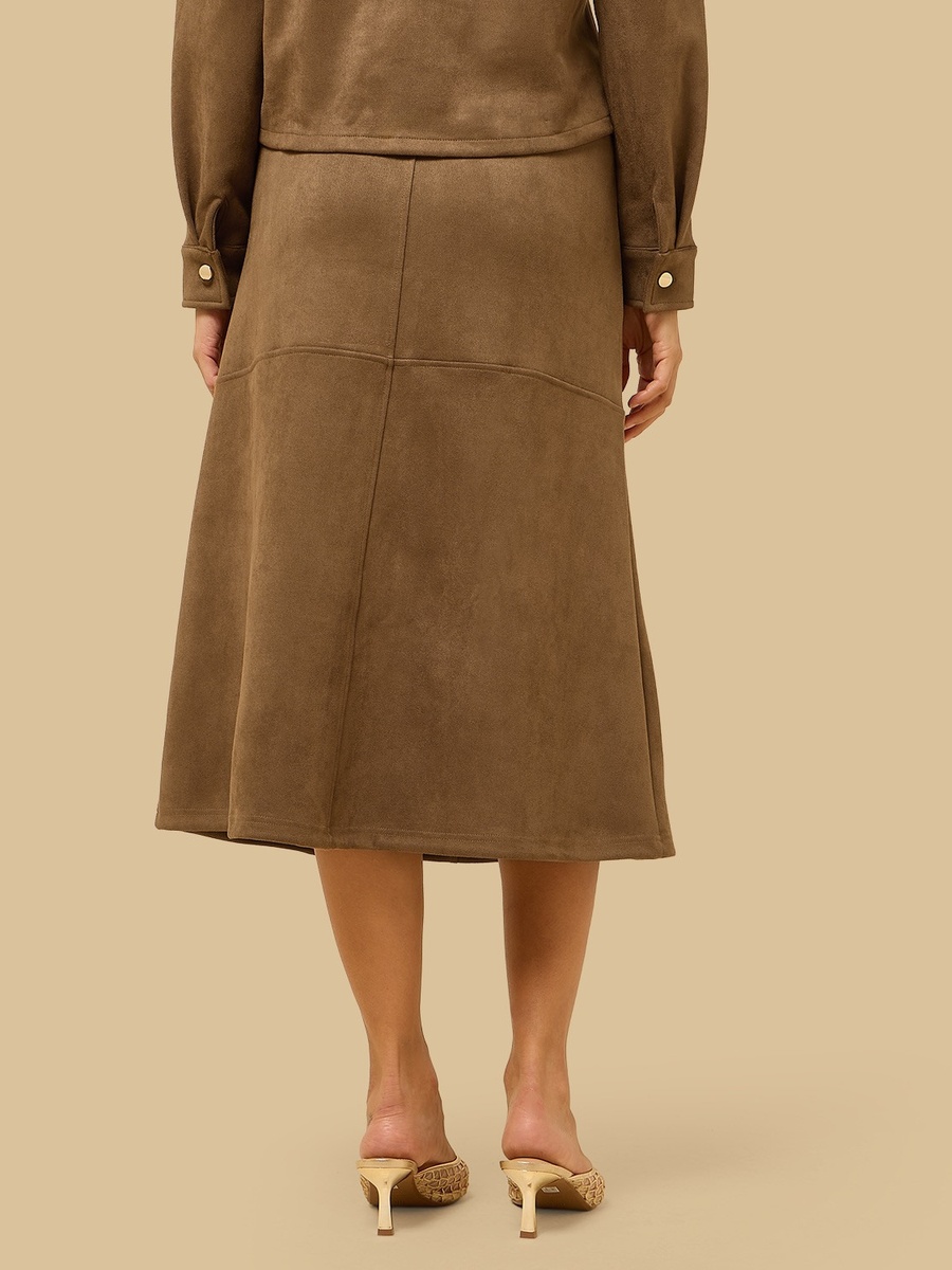 Panelled A-Line Skirt
