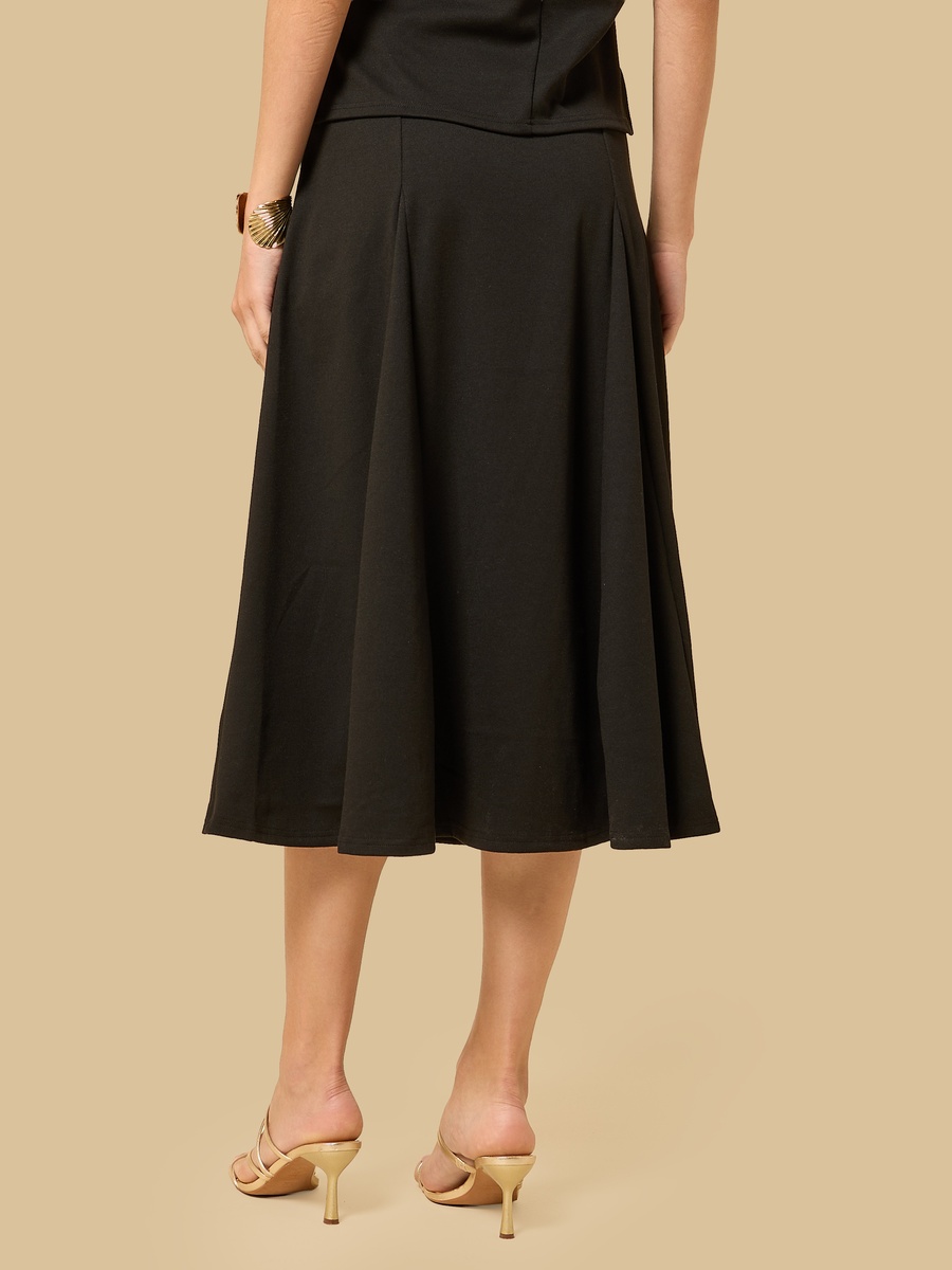 Belted Midi Skirt