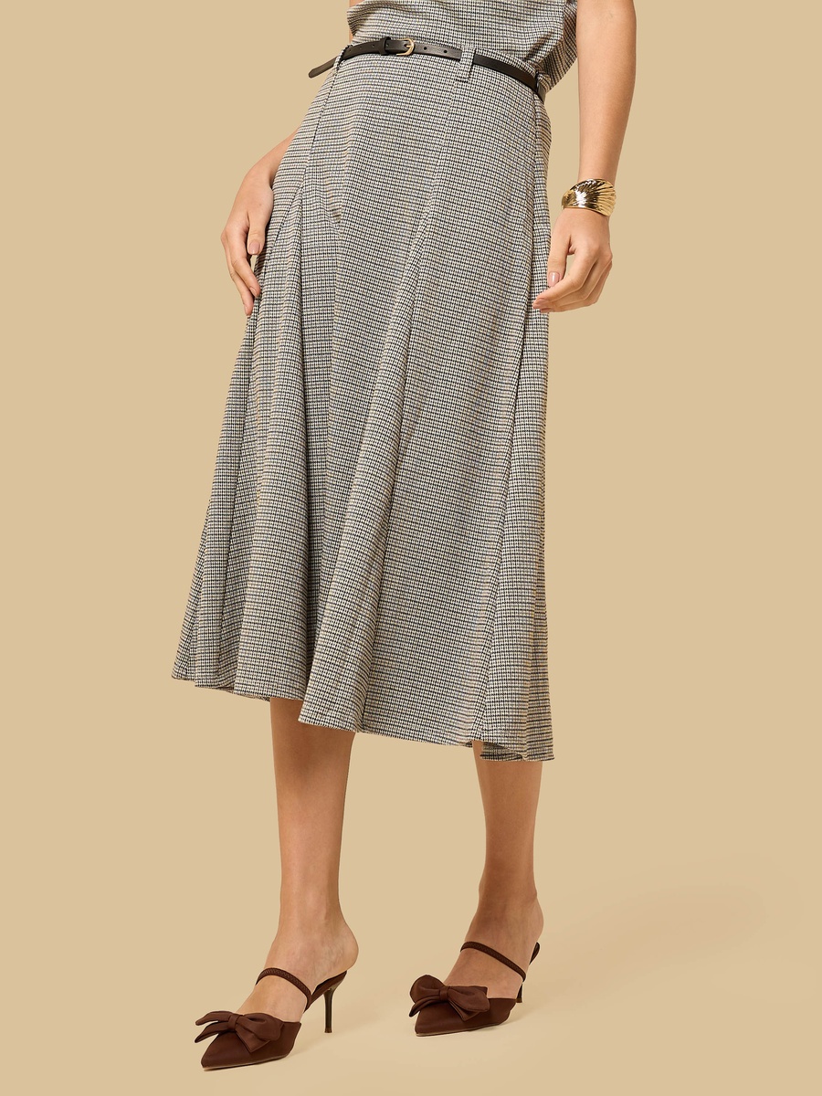 Belted Midi Skirt