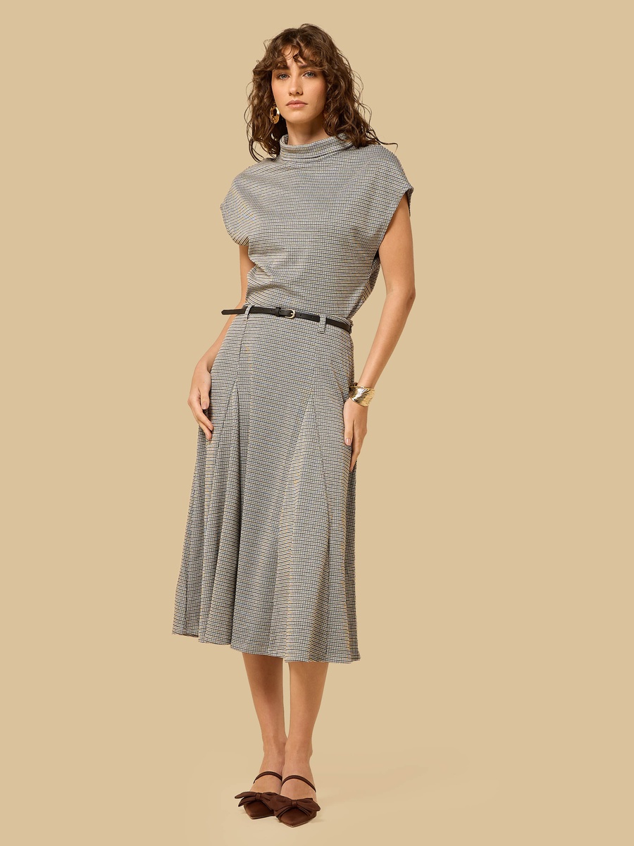 Belted Midi Skirt