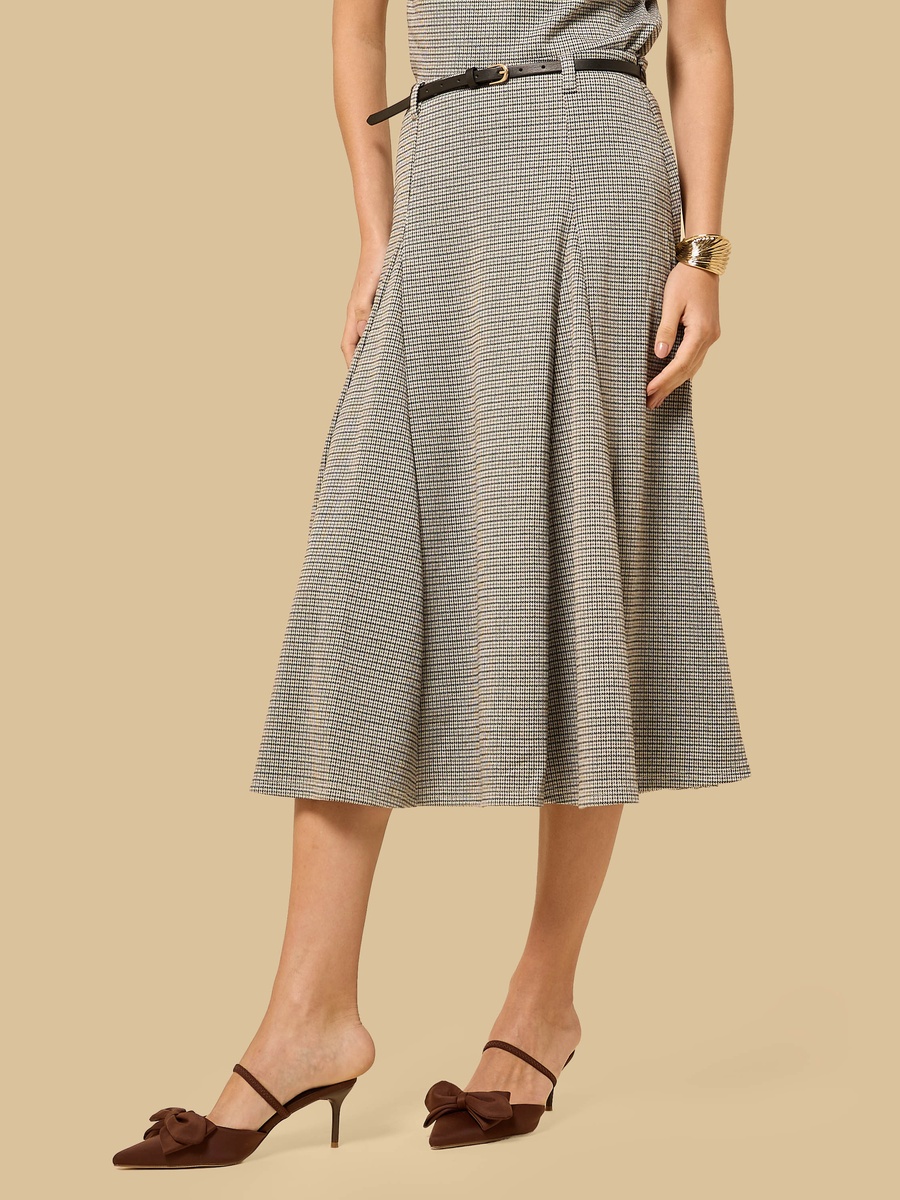 Belted Midi Skirt