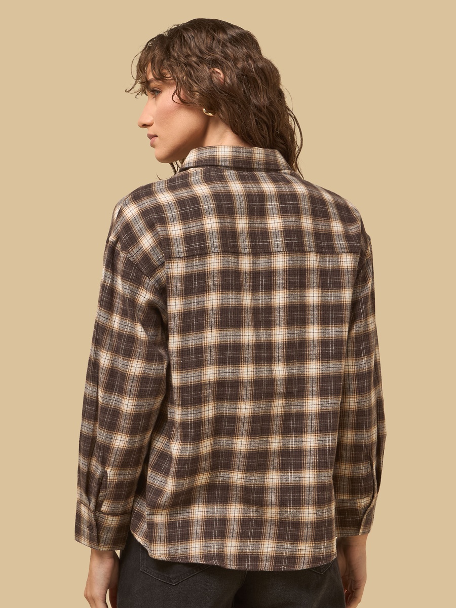 Checked Flannel Oversized Shirt