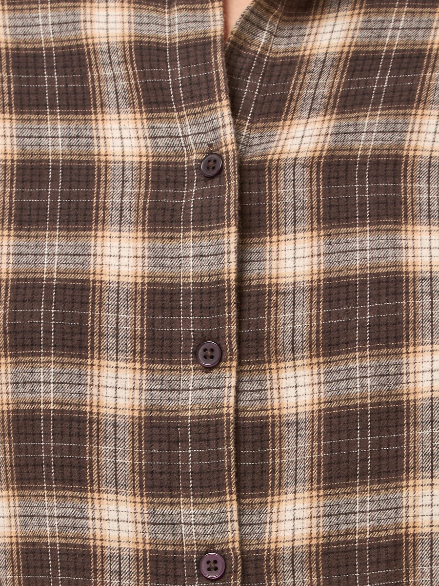 Checked Flannel Oversized Shirt