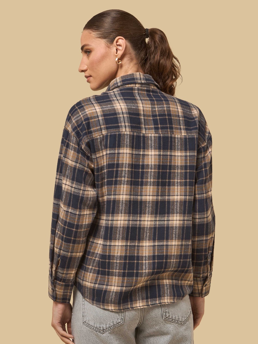 Checked Flannel Oversized Shirt