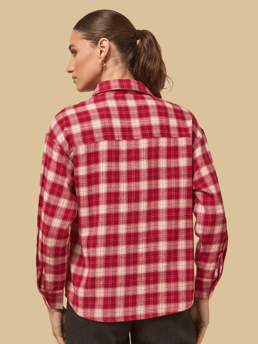Checked Flannel Oversized Shirt