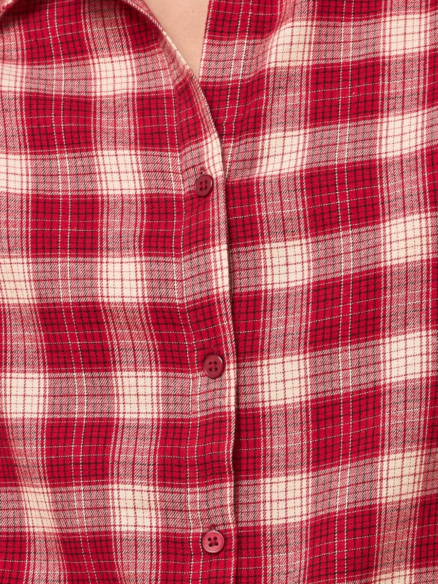 Checked Flannel Oversized Shirt