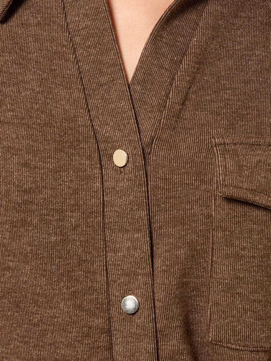 Striped Extended Sleeves Shirt
