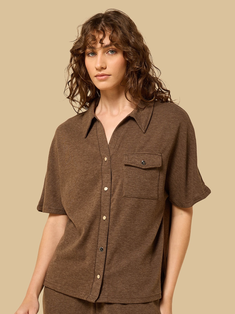 Striped Extended Sleeves Shirt