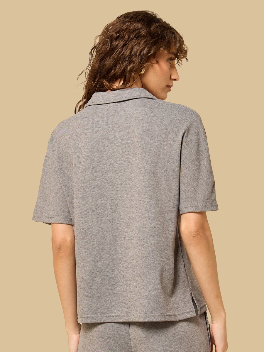 Striped Extended Sleeves Shirt
