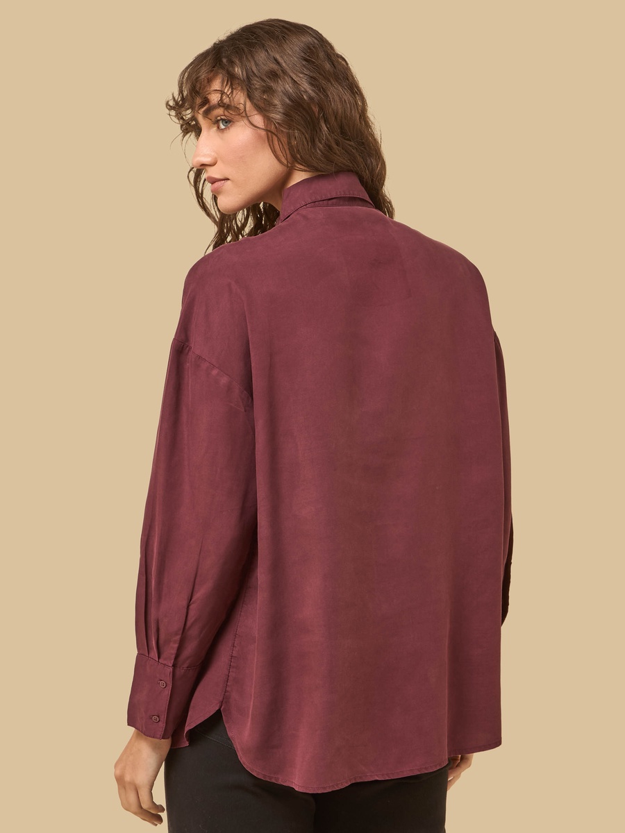 Concealed Placket Lyocell Shirt