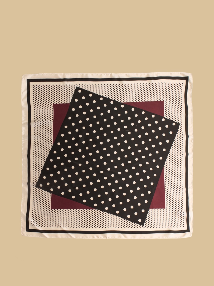 Polka Dot Print Scarf