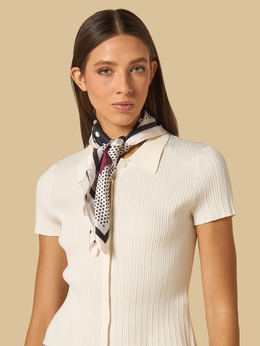 Polka Dot Print Scarf