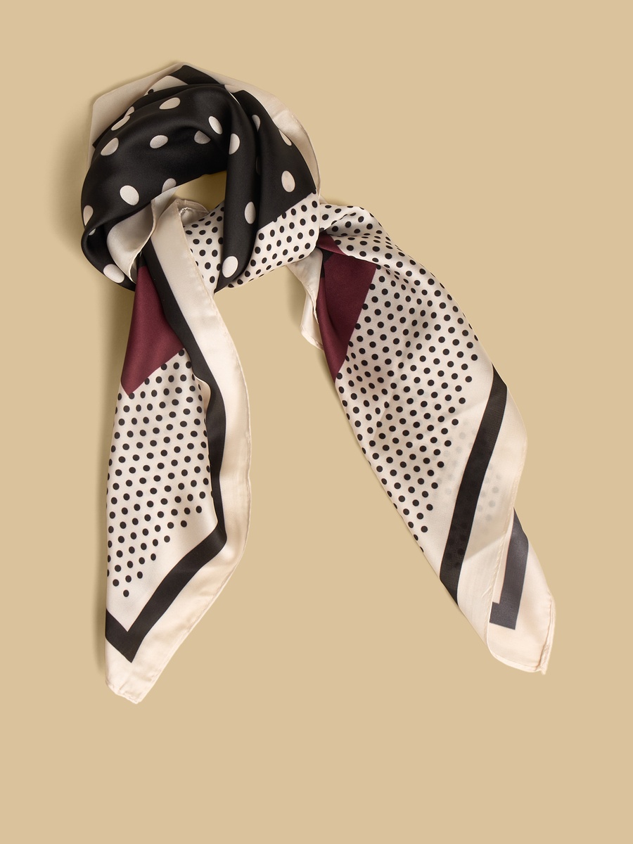 Polka Dot Print Scarf