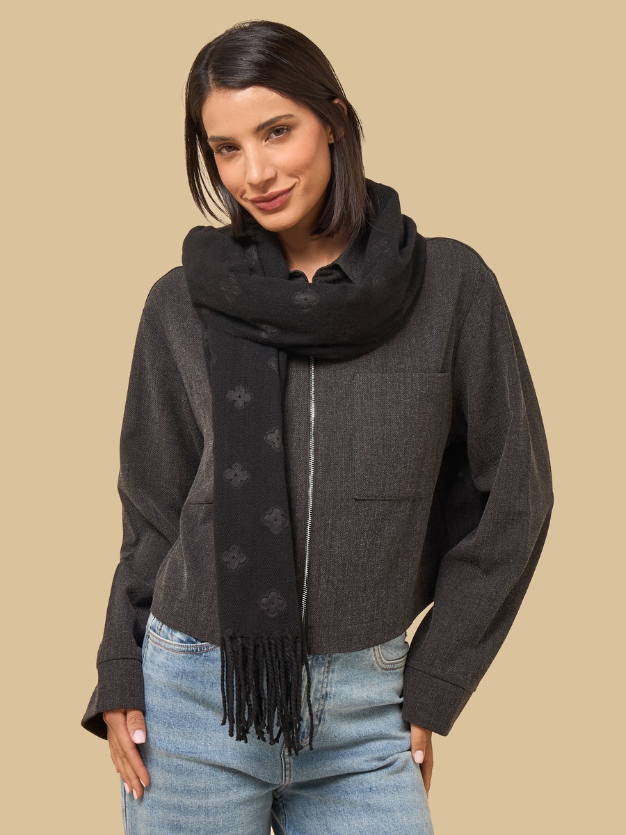 Fringe Accent Scarf