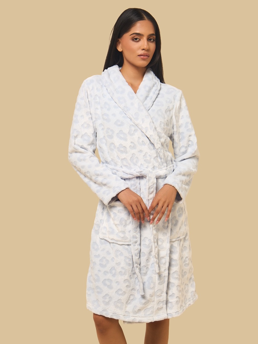 Jacquard Fleece Robe