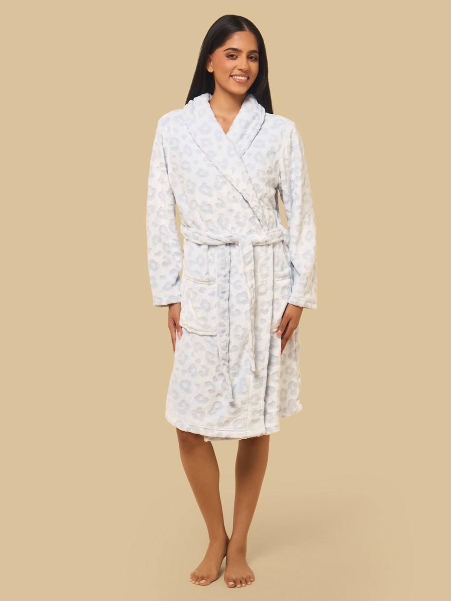 Jacquard Fleece Robe