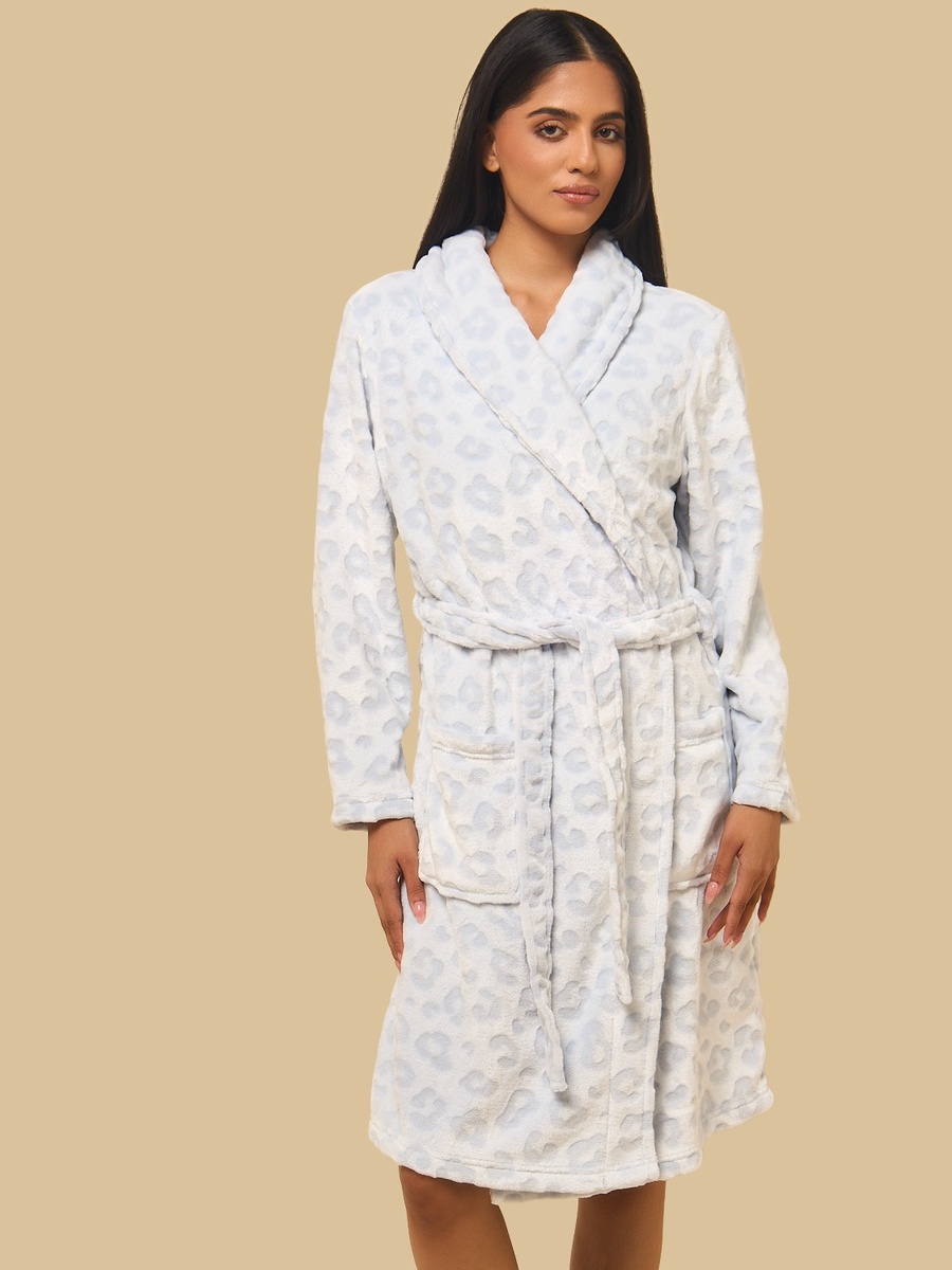 Jacquard Fleece Robe