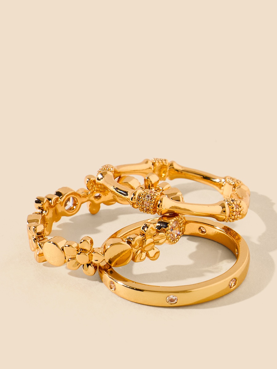 Pack of 5 - Embellished Ring